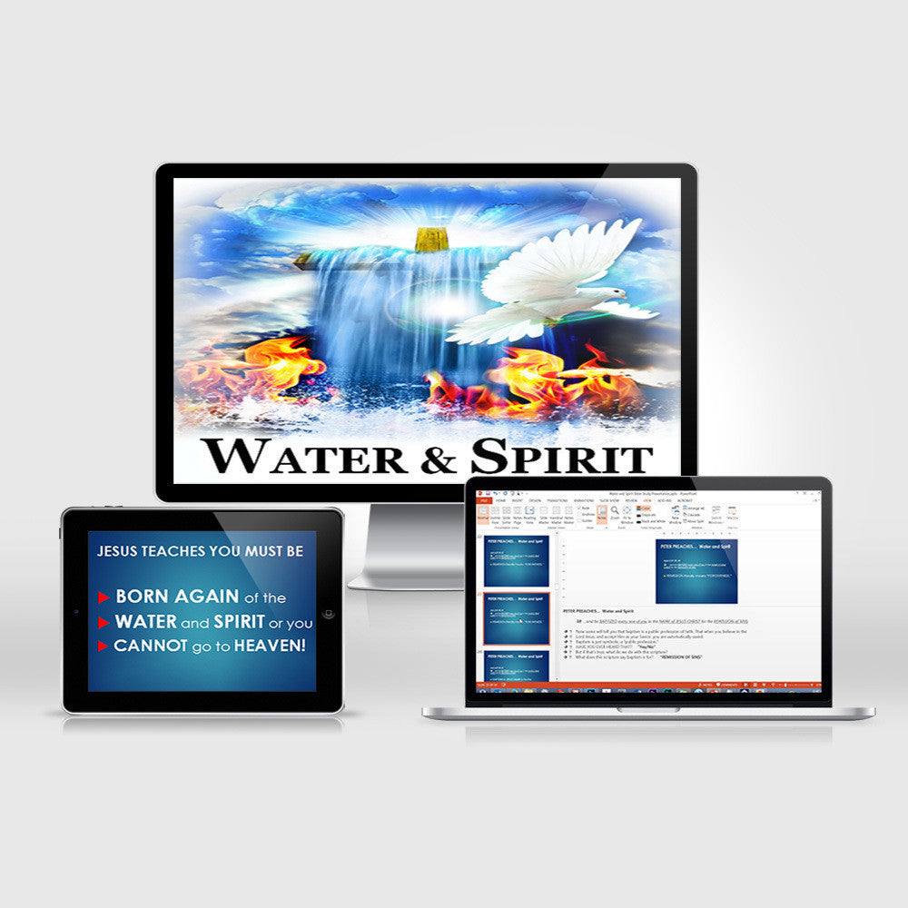 Water & Spirit PowerPoint (Digital Download) - Water and Spirit Born Again Bible Study -