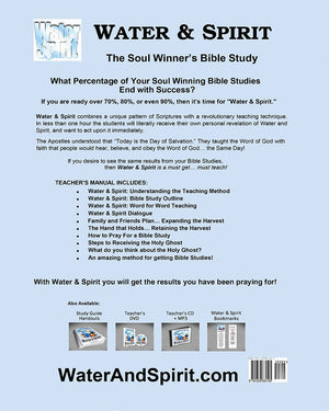Water & Spirit Special Deal + 20 Study Guides - Water and Spirit Born Again Bible Study - - 2