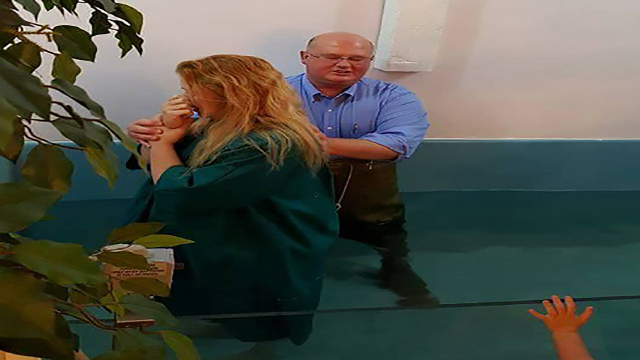 Fiancee Baptized in Jesus Name After Giving Her a Water & Spirit Bible Study!