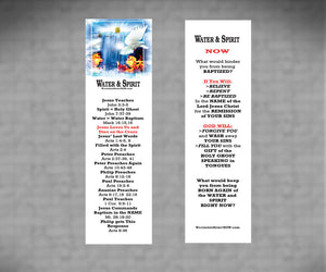 Water & Spirit Soulwinner Special 50 Study Guides + 50 Bookmarks - Water and Spirit Born Again Bible Study - - 2
