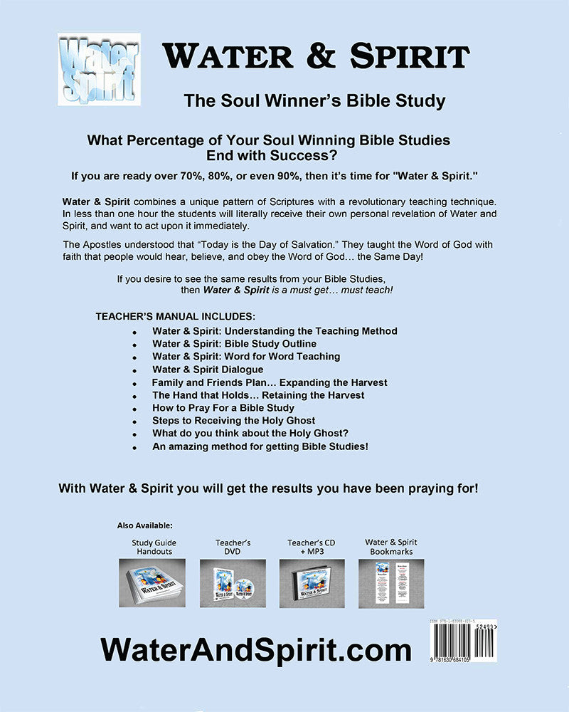 Water & Spirit Everything Deal + 35 Study Guides - Water and Spirit Born Again Bible Study - - 1